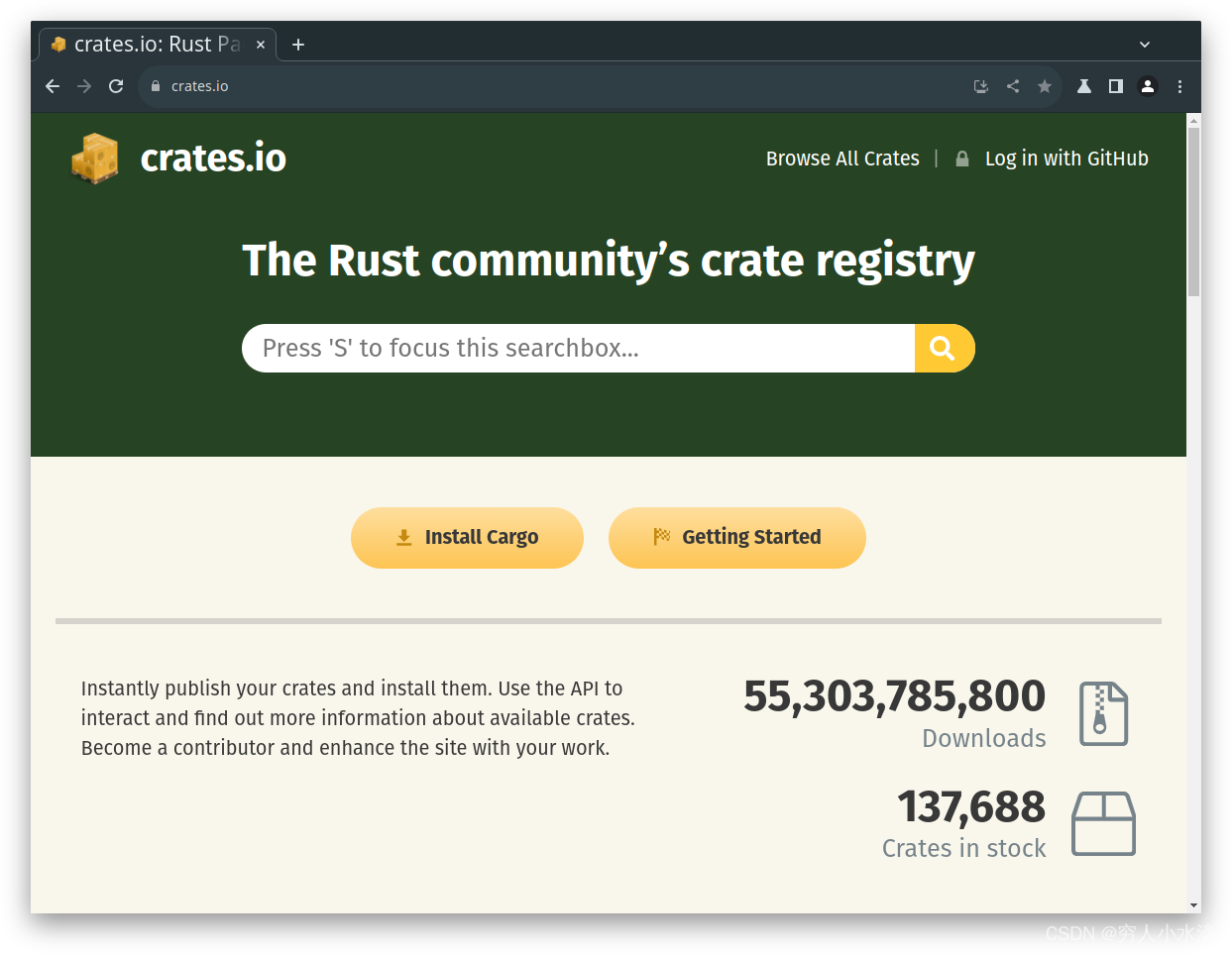 发布 rust 源码包 (crates.io)