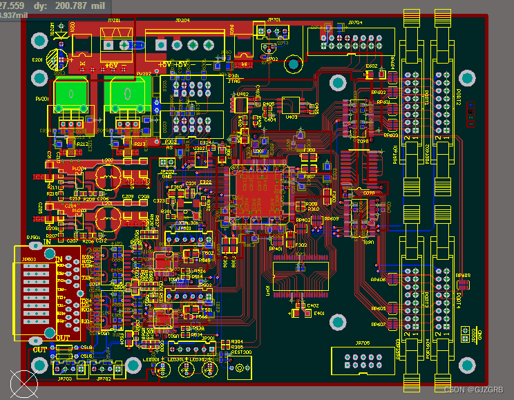 基于ep2c5t144芯片设计cyclone2 fpga rj45百兆网口控制板硬件(原理图