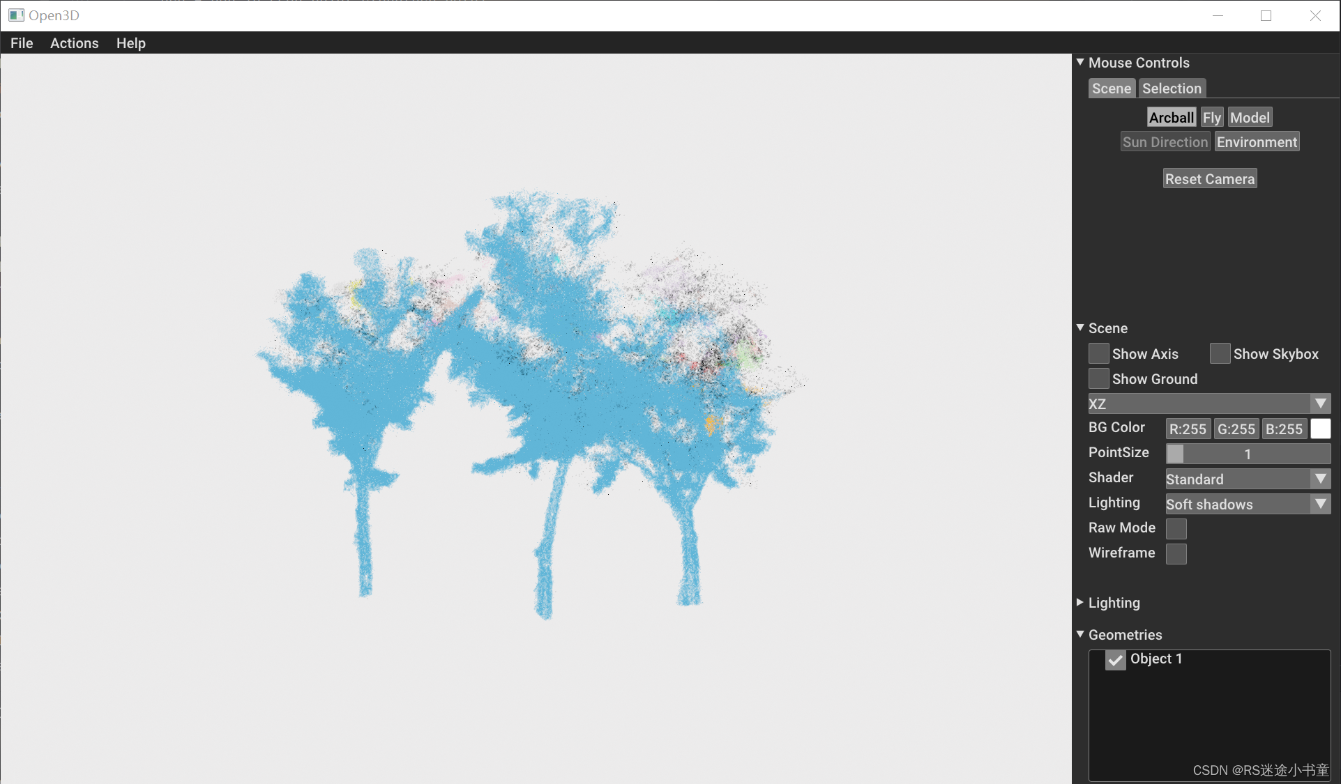 【Lidar】Open3D点云DBSCAN聚类算法：基于密度的点云聚类（单木分割）附Python代码