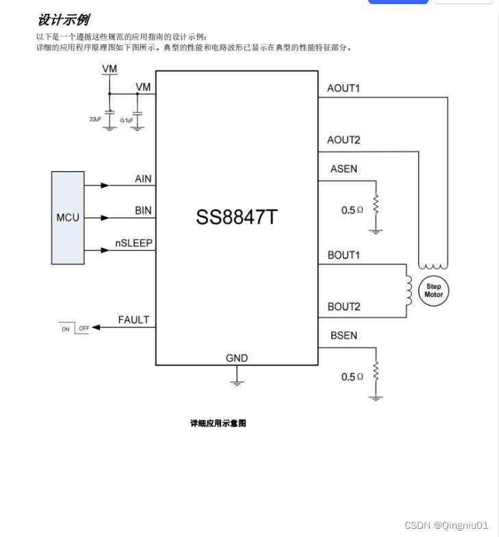 SS8847T 双通道 H 桥驱动芯片 替代DRV8847