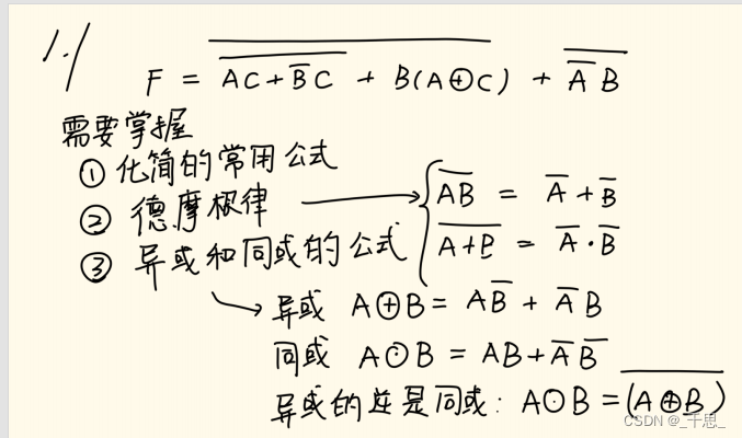 【期末考试复习】数字逻辑与数字系统 - 七大题型汇总