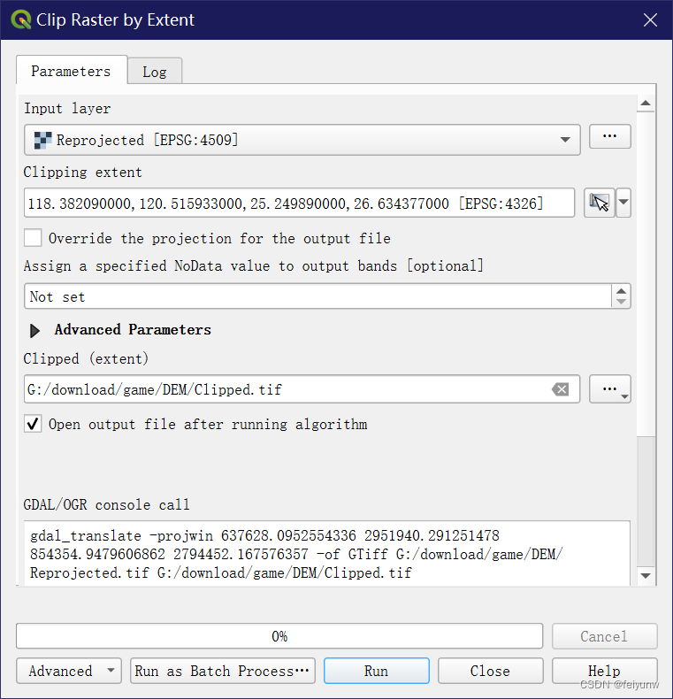 QGIS Clip