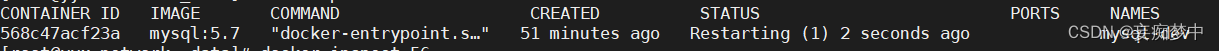 docker-compose启动mysql<span style='color:red;'>5</span>.7<span style='color:red;'>报</span><span style='color:red;'>错</span>