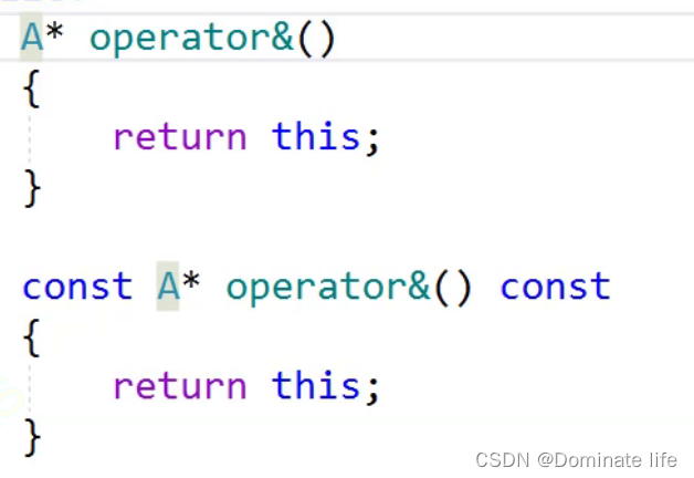 C++——类的6个默认成员函数