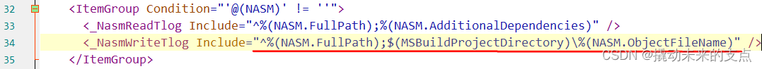 nasm.targets修改后