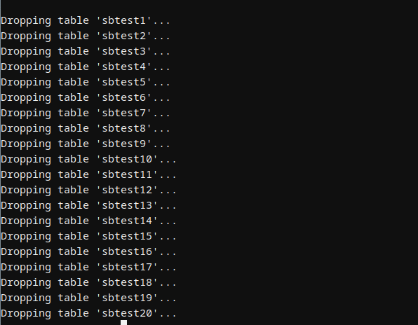 sysbench压测mysql性能测试命令和报告