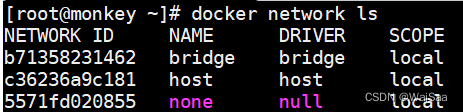 docker自定义网络实现容器之间的通信