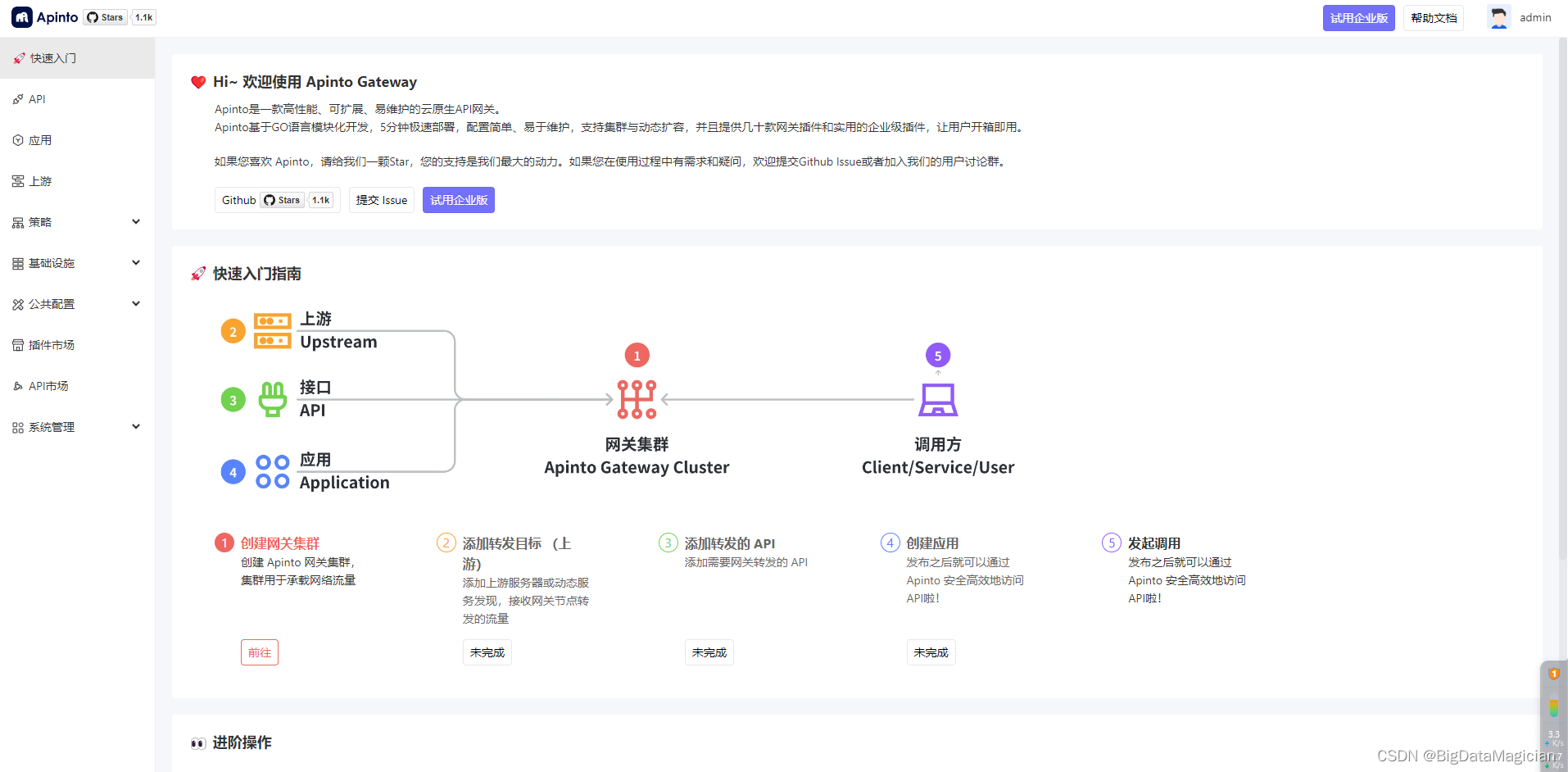 API网关-Apinto压缩包方式自动化安装配置教程