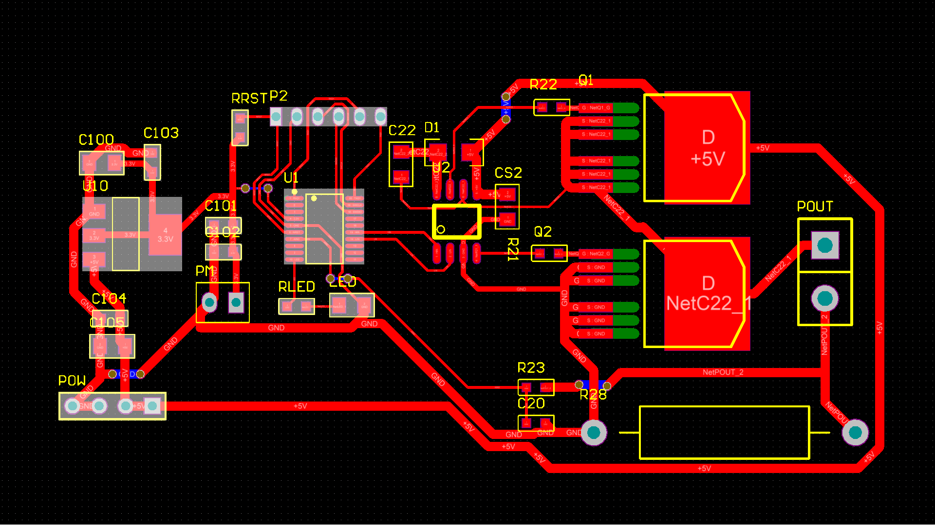 电路中测量信号中共地干扰信号