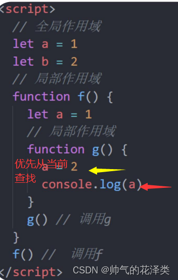 四天学会JS高阶（学好vue的关键）——作用域解构箭头函数（理论+实战）（第一天）