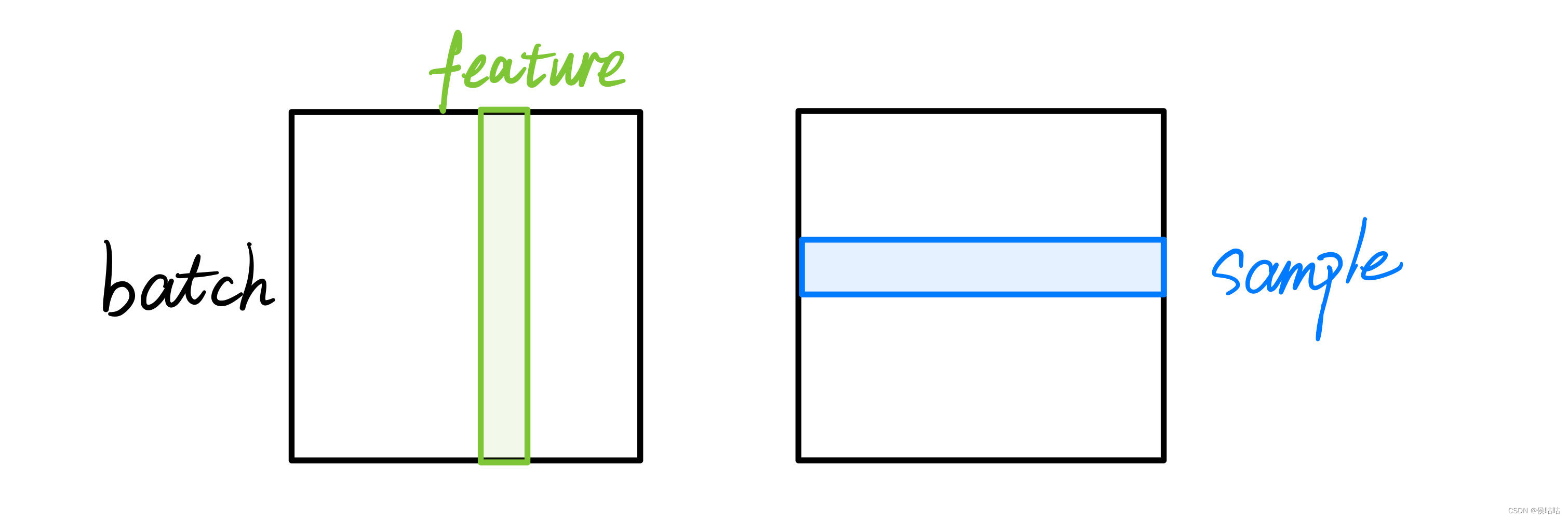 batch中的feature和sample