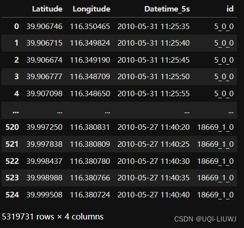 geolife 笔记：将所有轨迹放入一个DataFrame