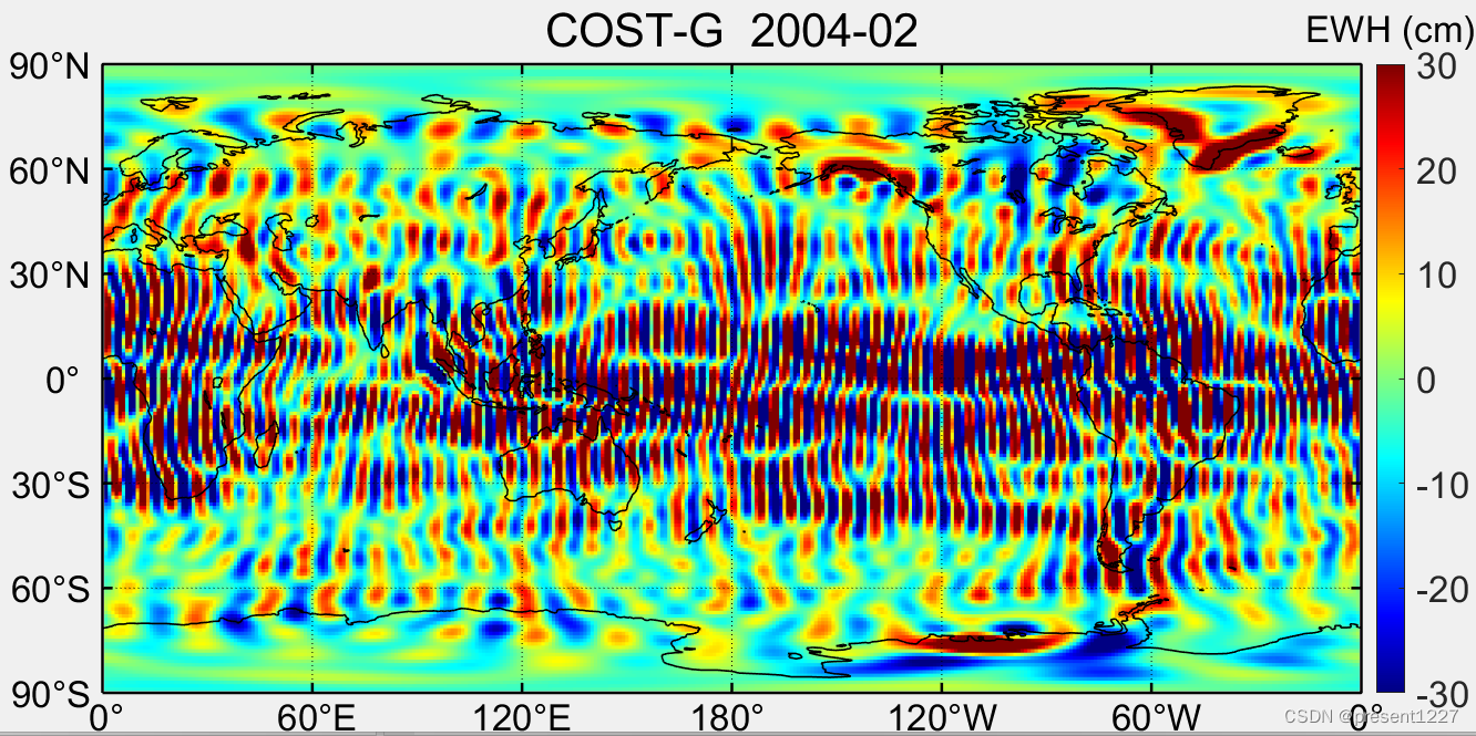 ITSG、COST-G、Tongji和WHU Level-2数据产品读取绘图（Matlab）