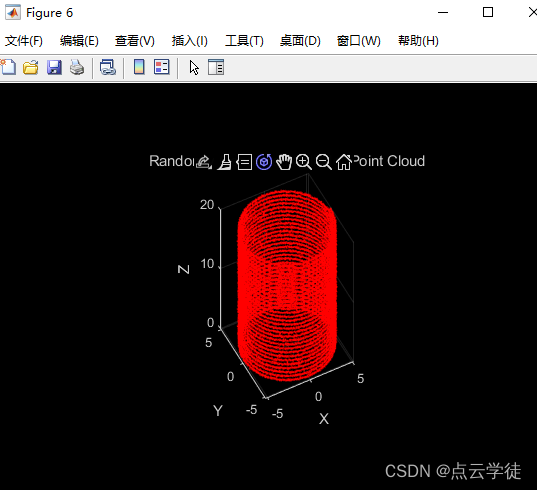 MATLAB 自定义生成圆柱点云（49）