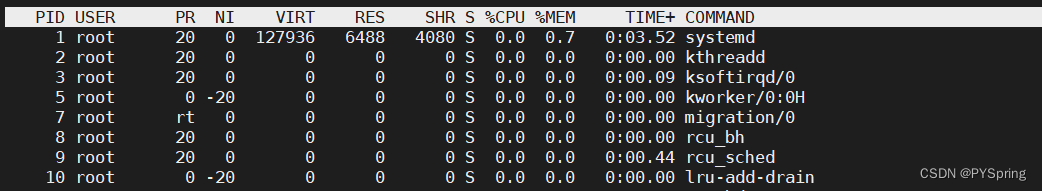 Linux系统信息的查看