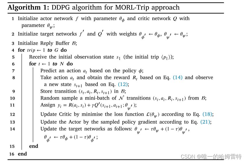 Multi-objective reinforcement learning approach for trip recommendation