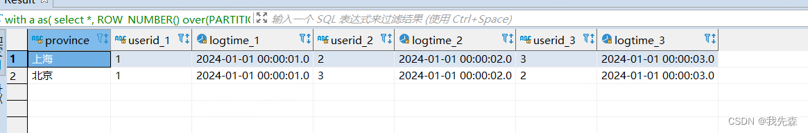 【Sql-02】 求每个<span style='color:red;'>省份</span>最新登陆的三条<span style='color:red;'>数据</span>