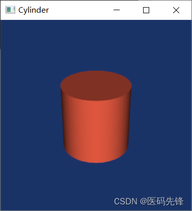 vtkCylinderSource，圆柱几何数据