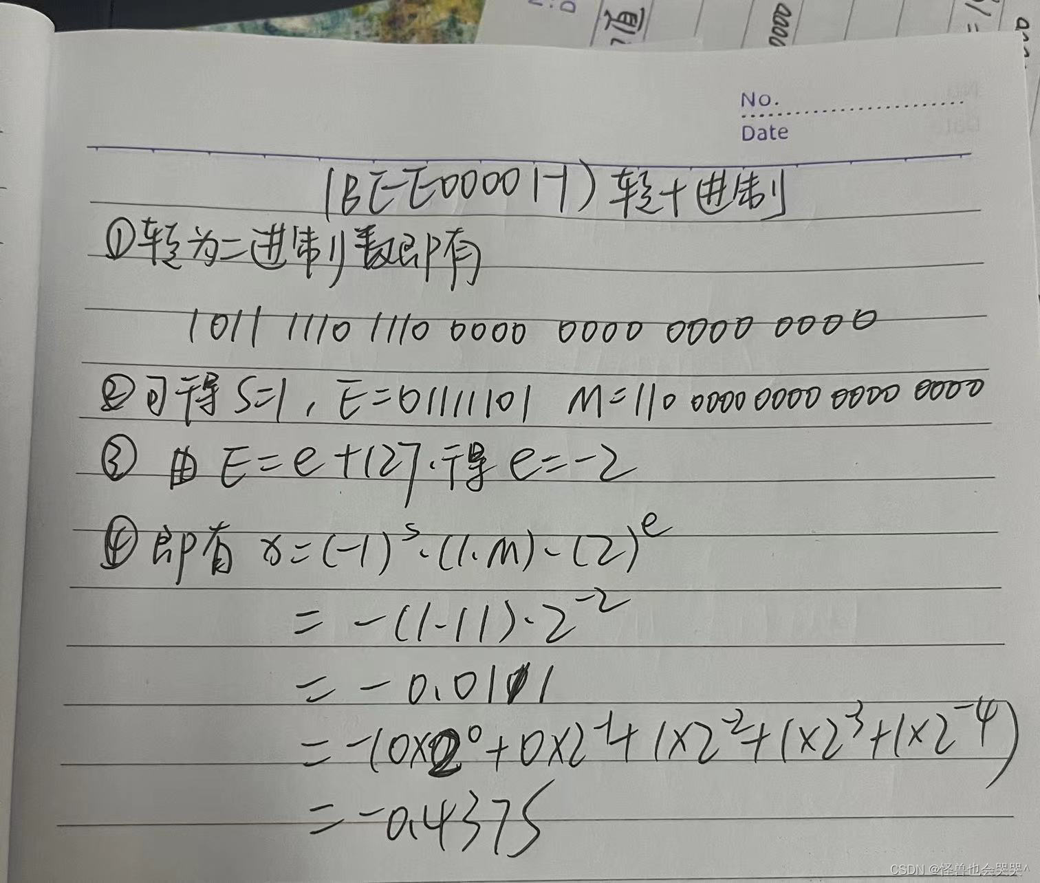 [小试牛刀-习题练]《计算机组成原理》之数据信息的表示、运算方法与运算器