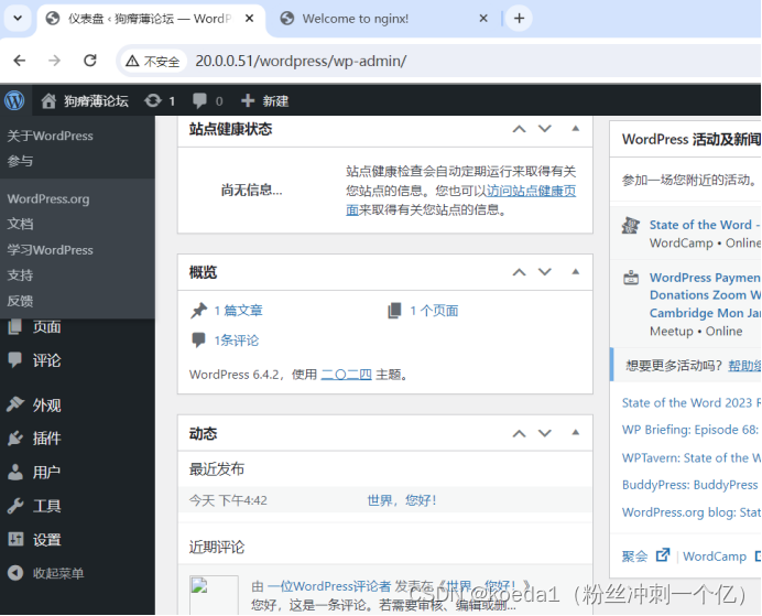 【Docker实战】基于Dockerfile搭建LNMP+wordpress