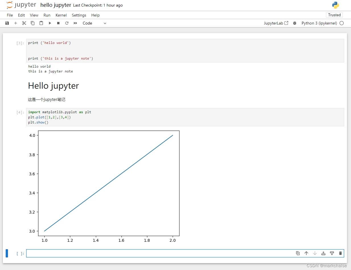 python使用jupyter记笔记