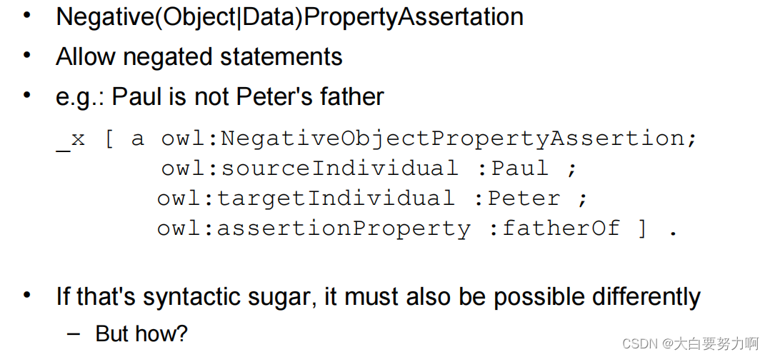 OWL2: Syntactic Sugar2