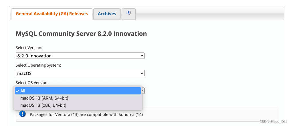 MySQL 下载