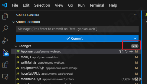 vscode git 文件内容未修改，却显示在 changes里面