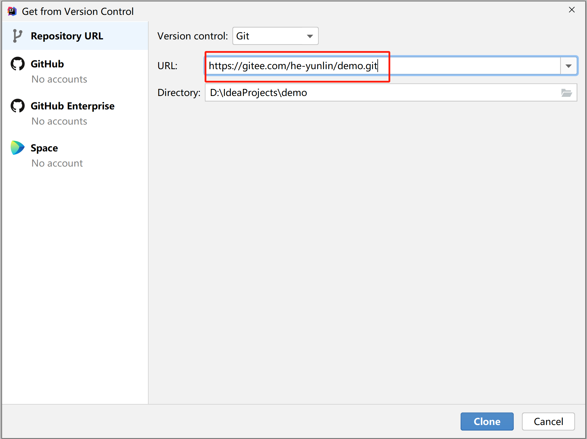 IntelliJ IDEA开启git版本控制的简单教程