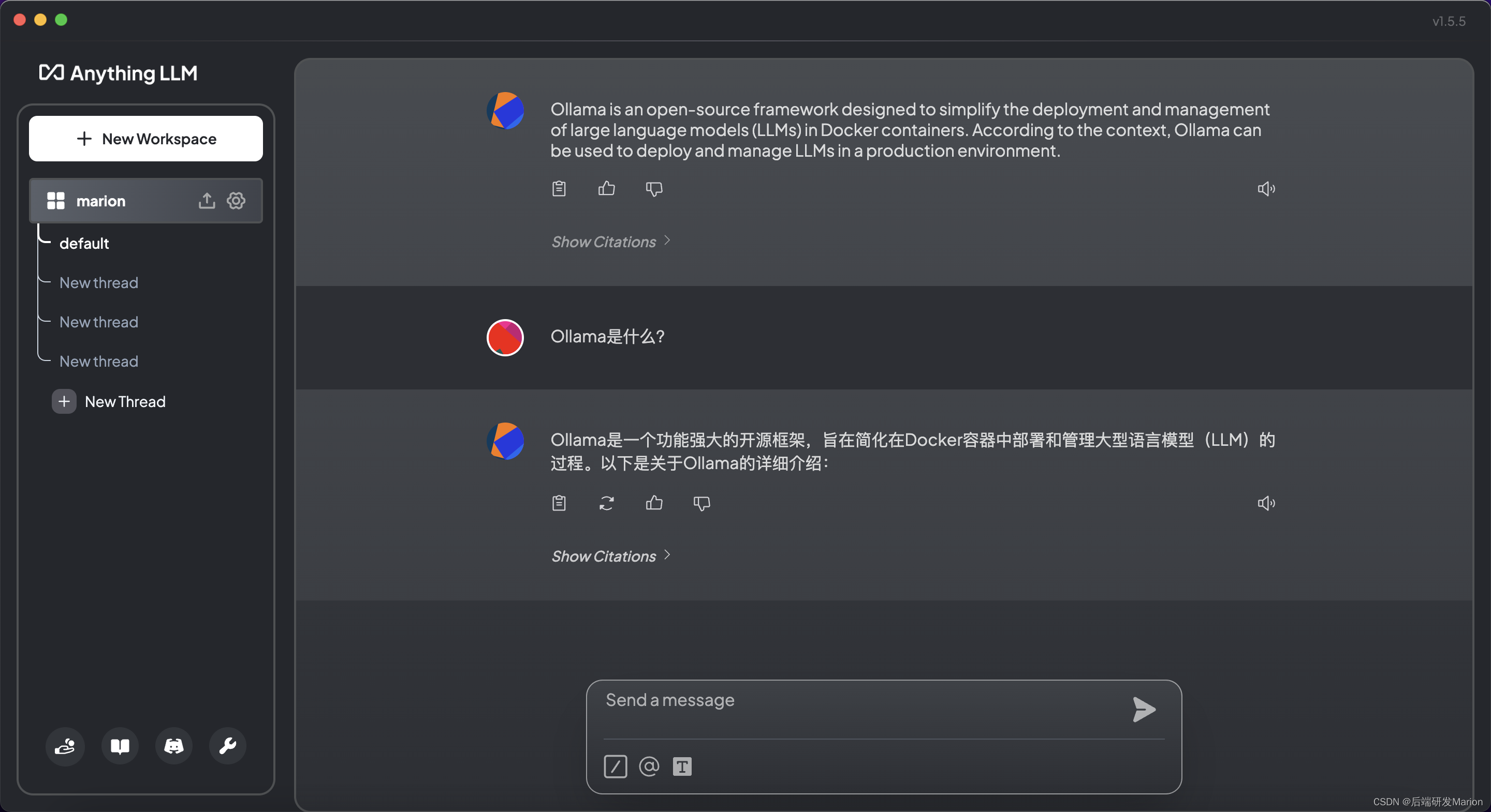 【大模型】Ollama+open-webui/Anything LLM部署本地大模型构建RAG个人知识库教程（Mac）