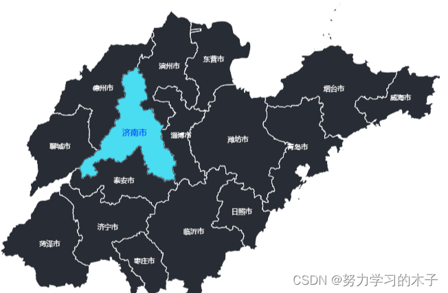 echarts地图的常见用法：基本使用、区域颜色分级、水波动画、区域轮播、给地图添加背景图片和图标、3d地图、飞线图