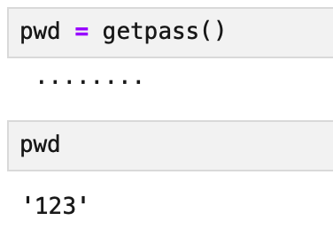 Python - getpass