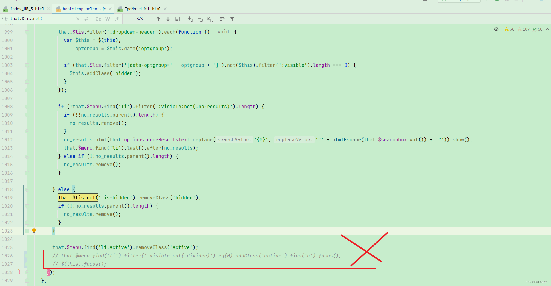 bootstrap-select 搜索过滤输入中文问题，前2个字母输入转成空格