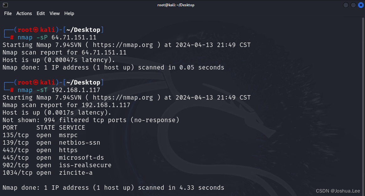 kali工具----网络映射器（Network Mapper）