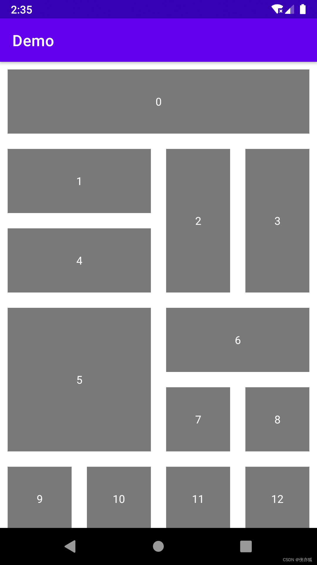 Android：RecyclerView<span style='color:red;'>跨</span><span style='color:red;'>行</span><span style='color:red;'>跨</span>列<span style='color:red;'>的</span>LayoutManager：Spannedgridlayoutmanager