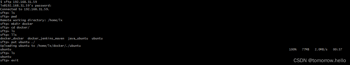 Linux <span style='color:red;'>Sftp</span><span style='color:red;'>和</span><span style='color:red;'>Scp</span>