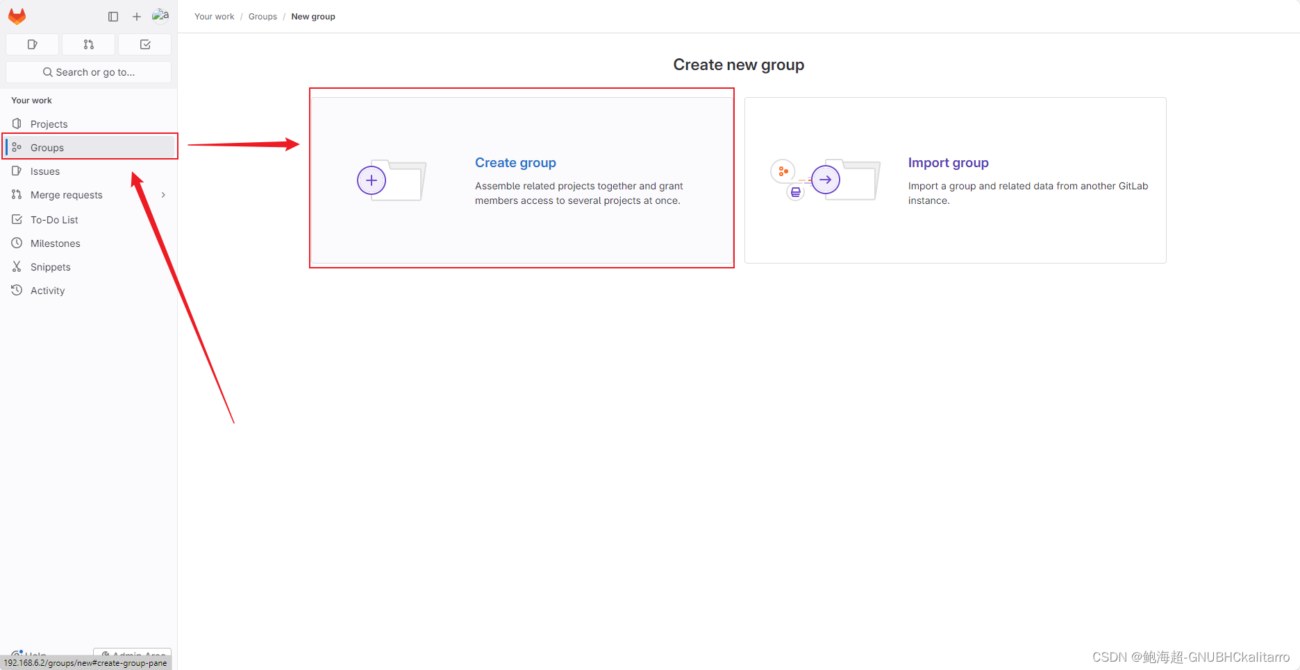 Linux：gitlab<span style='color:red;'>创建</span>组，<span style='color:red;'>创建</span>用户，<span style='color:red;'>创建</span>项目