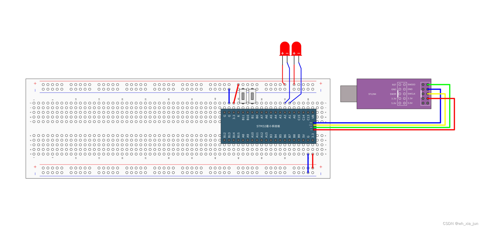 用HAL库改写江科大<span style='color:red;'>的</span>stm32入门例子_1、<span style='color:red;'>按键</span><span style='color:red;'>控制</span><span style='color:red;'>led</span><span style='color:red;'>灯</span> 使用STM32CubeMX生成Keil工程并完成流水<span style='color:red;'>灯</span>