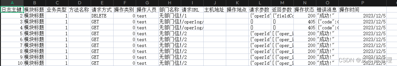 express中实现将mysql中的数据导出为excel