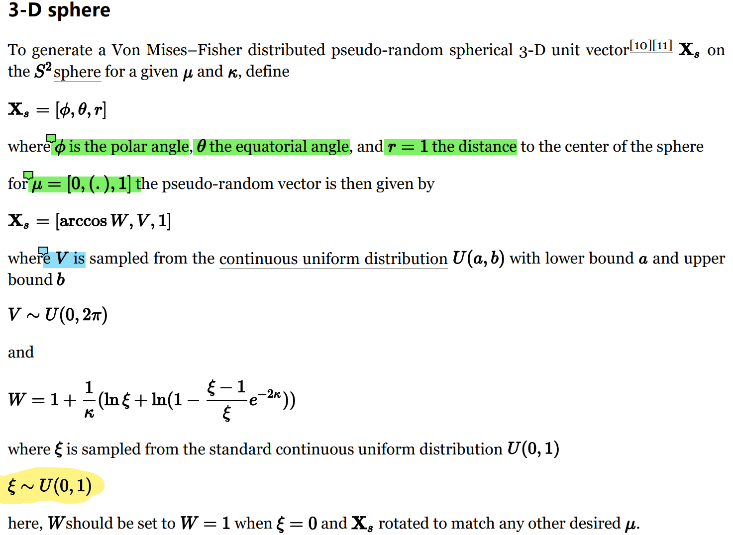 von Mises-Fisher Distribution