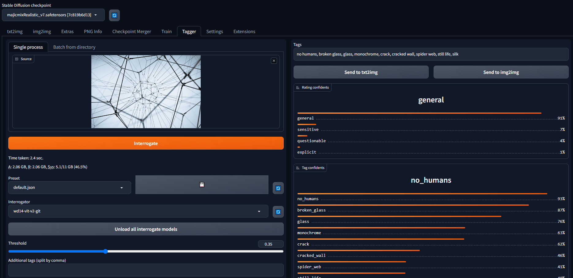 Stable-Diffusion|从图片反推prompt的工具：Tagger（五）