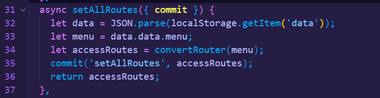 vue3-admin-element框架实现动态路由（根据接口返回）