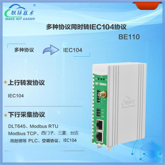 变电站综合自动化系统：Modbus-PLC-645转IEC104网关方案