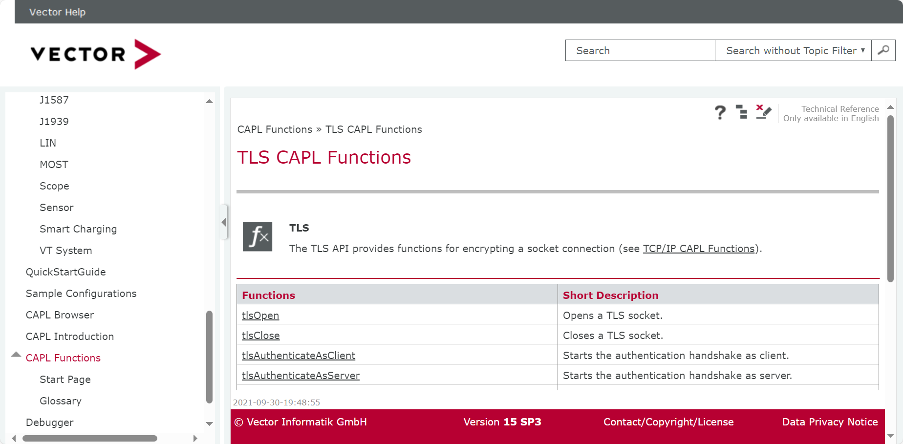 TLS CAPL Functions