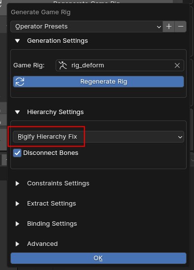 Blender使用Rigify和Game Rig Tool基础