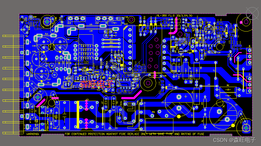 24V 350W开关电源电路原理图+PCB工程文件 UC3843AD lm193芯片