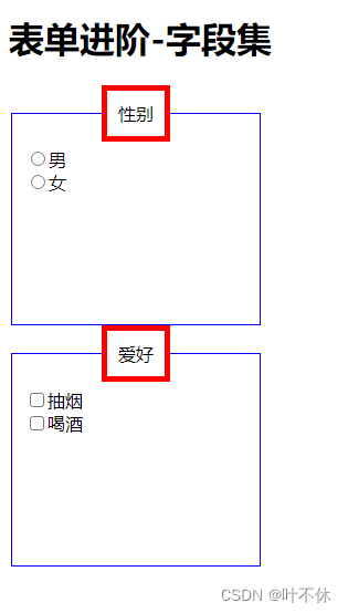 表单进阶（6）-字段集