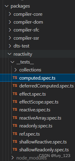 看到vue3源码中的__tests__文件中有很多xxx.spec.ts文件,这些文件是干什么的