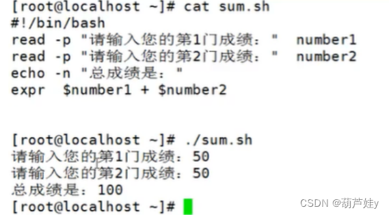 【shell 学习一】shell执行方式以及变量（自定义变量、整数运算）定义