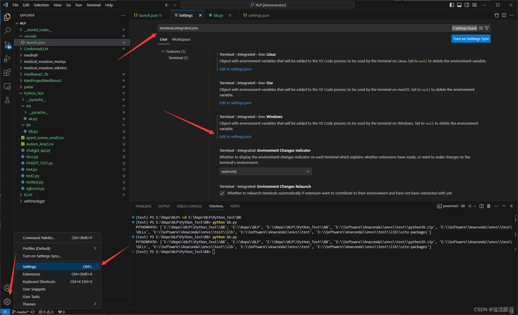 【VSCode，Python】一劳永逸的成功导入本地模组，PYTHONPATH的修改，与各种踩坑点